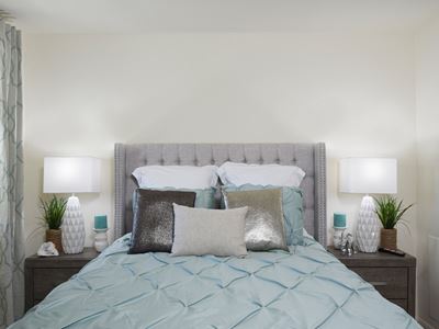 Large master bedroom with huge closet